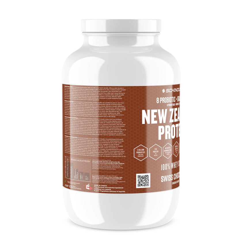 Schinoussa Super Foods New Zealand Whey Protein Isolate | 25g Protein | 0g Of Sugar | 1g Of Carbs | 110 Calories (Swiss Chocolate, 910 g (Pack of 1)) 🍁 All In One Marketplace Canada