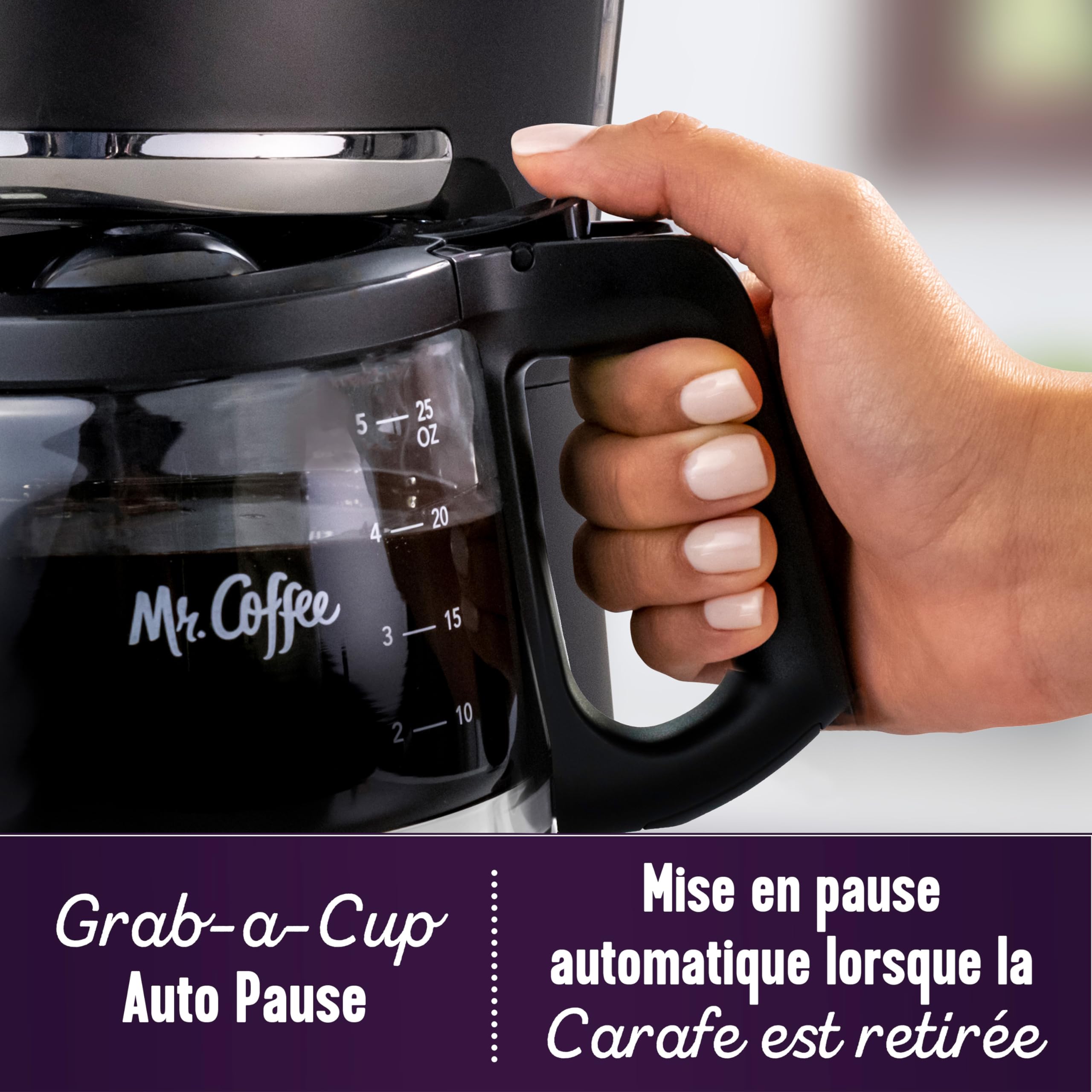 Mr. Coffee 5-Cup Programmable Coffee Maker, 25 oz. Mini Brew, Space-Saving Coffee Machine, Black 🍁 All In One Marketplace Canada