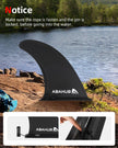 Abahub 9'' SUP Fin Inflatable Paddle Board Replacement Fins, Quick Release Slide in Detachable Center Fin for iSUP Stand UP Paddleboard Inflatable Boards 9 Inch 1 Pack Black 🍁 All In One Marketplace Canada