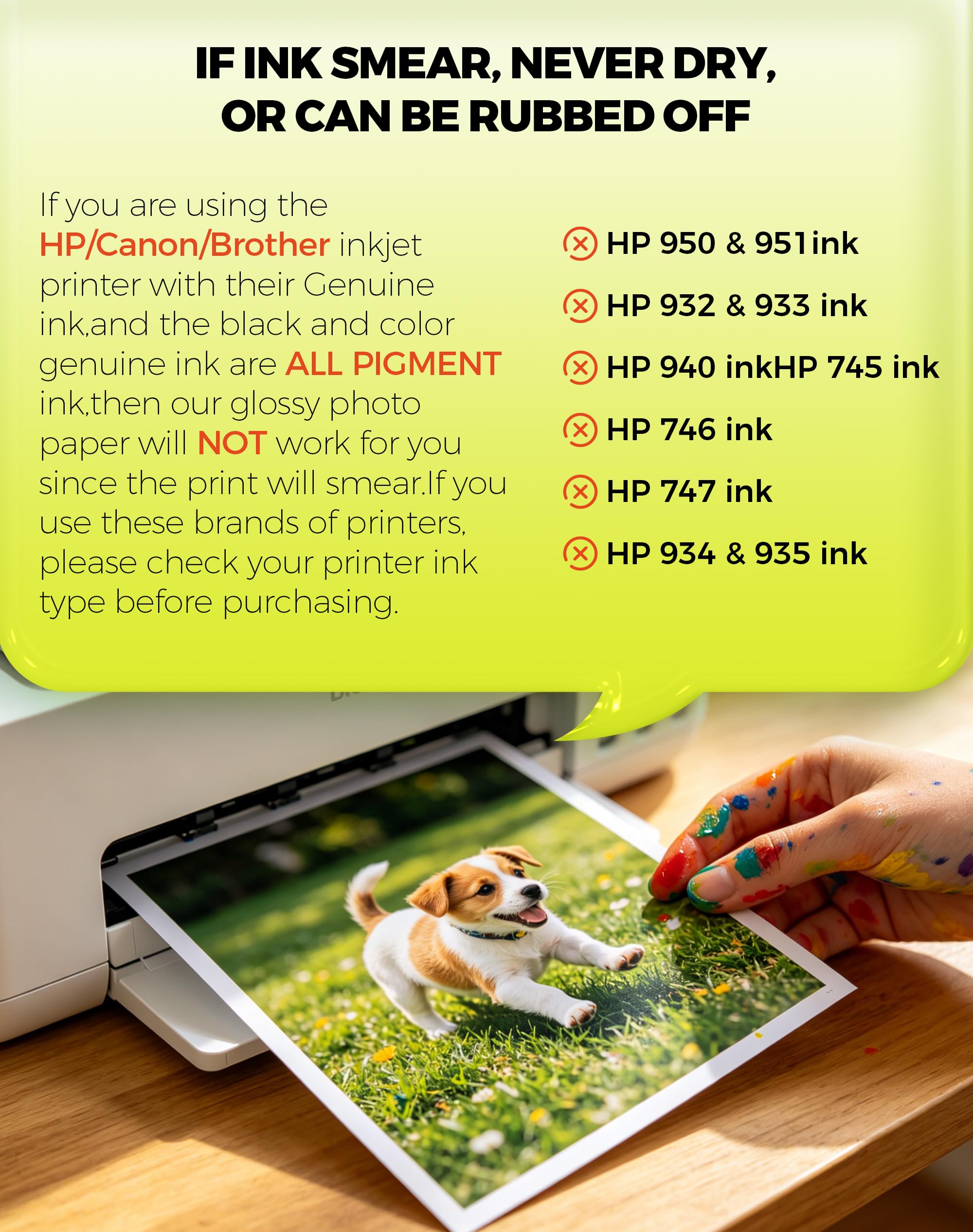 Uinkit Glossy Inkjet Photo Paper 8.5x11 Inches 100 Sheets 48lb Dye Ink 180Gsm Professional Photographic Paper Letter Size 8.5mil Instant Dry Suitable for All Dye Ink Printers (100, 8.5x11Inches) 🍁 All In One Marketplace Canada
