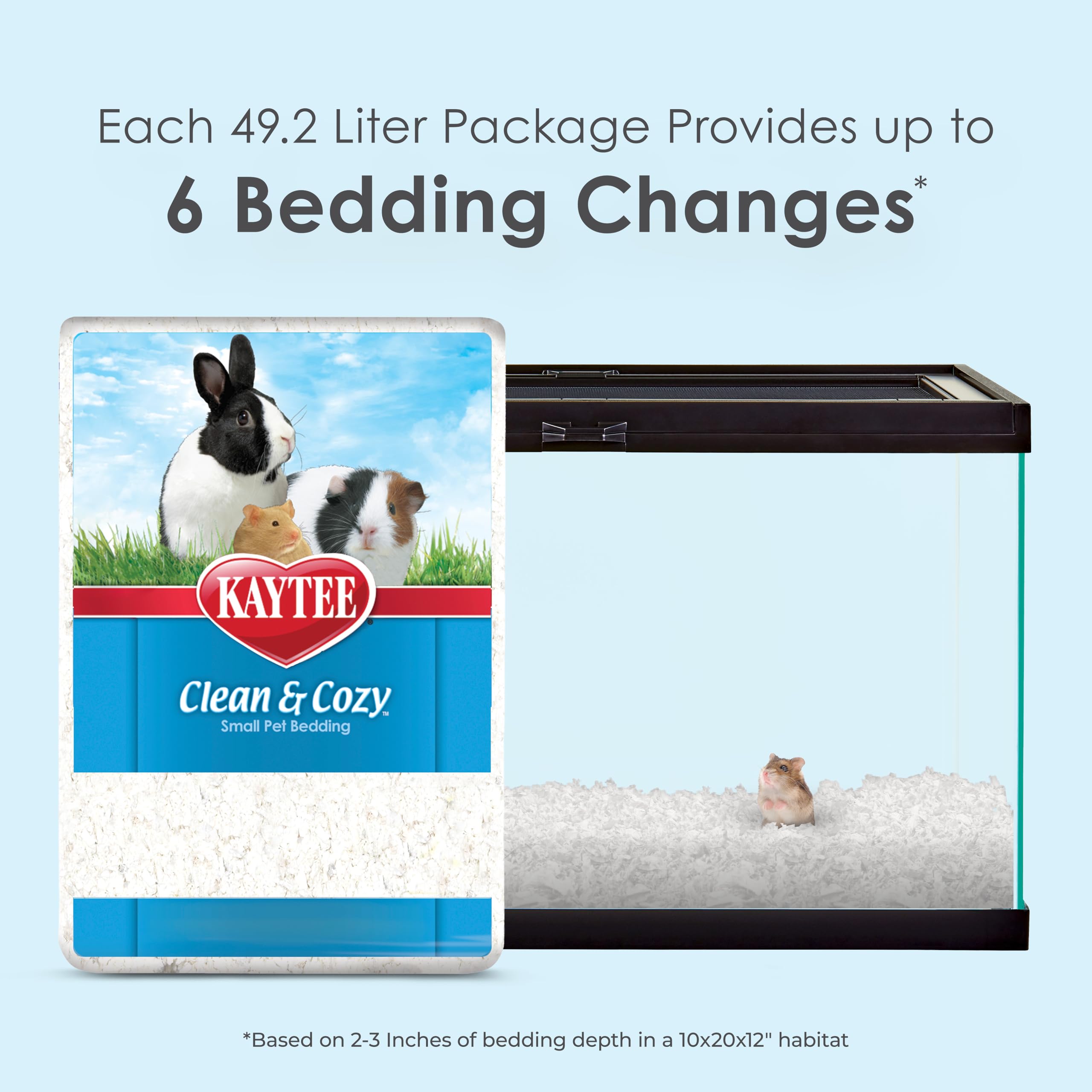 Kaytee Clean & Cozy White Bedding Pet For Guinea Pigs, Rabbits, Hamsters, Gerbils, and Chinchillas, 49.2 Liters 🍁 All In One Marketplace Canada