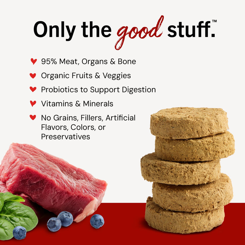 Stella & Chewy’s Freeze Dried Raw Dinner Patties – Grain Free Dog Food, Protein Rich Remarkable Red Meat Recipe – 396g Bag 🍁 All In One Marketplace Canada