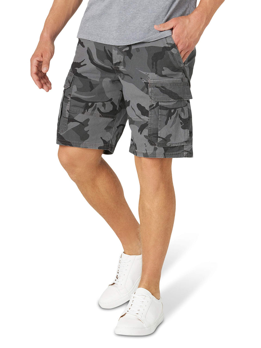 Wrangler Authentics Men's Classic Cargo Stretch Short, Anthracite Camo, 38 🍁 All In One Marketplace Canada