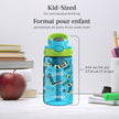 Contigo Kids Aubrey Straw Water Bottle with Leak-Proof Lid, BPA-Free Plastic, Dishwasher Safe, Blue Raspberry Lime Skater, 14 oz (414 mL) 🍁 All In One Marketplace Canada