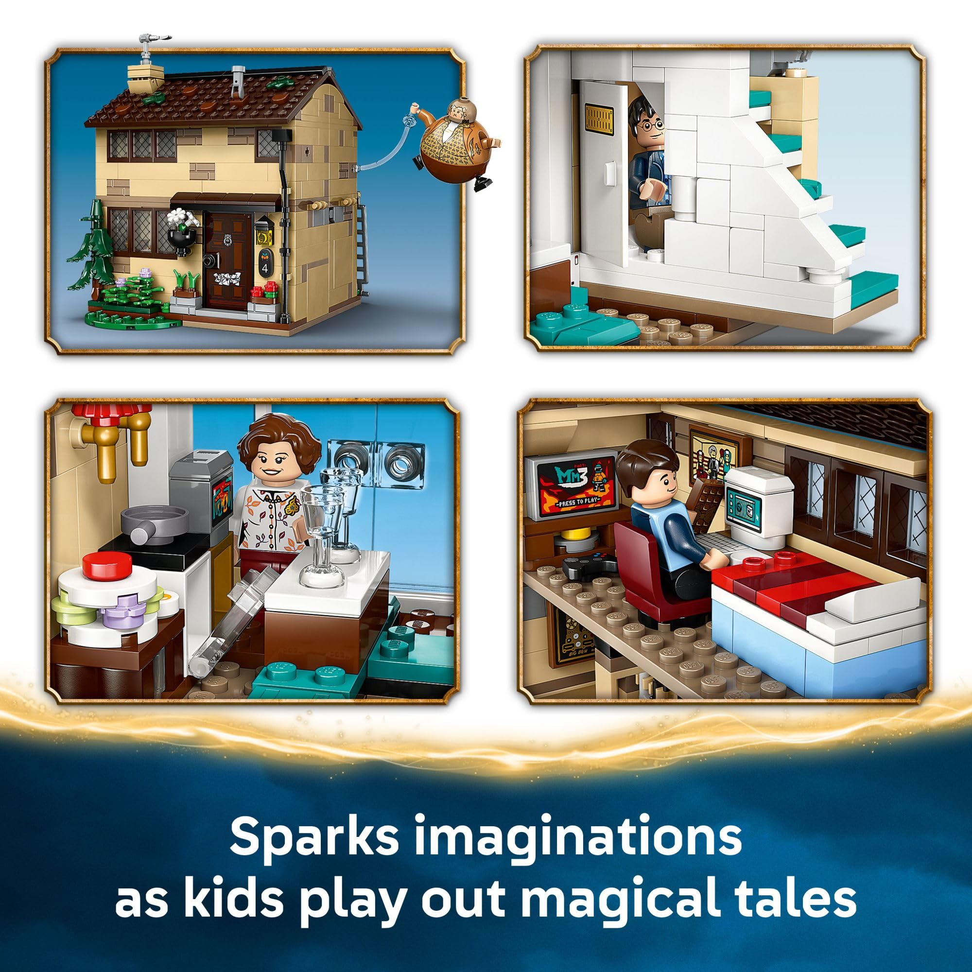 LEGO Harry Potter Privet Drive: Aunt Marge’s Visit Kids Toy - Buildable Book Nook and Room Decor for Boys and Girls, Ages 8+ - Collectible Harry Potter Minifigure - Birthday Gift Idea -76451 🍁 All In One Marketplace Canada