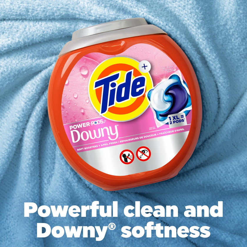 Tide Power PODs, 2-in-1 Laundry Detergent PODS with Downy Soft Boosters, Lasting Freshness with April Fresh Scent, 45 Count 🍁 All In One Marketplace Canada