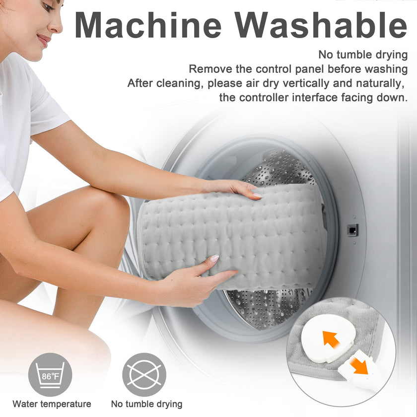 Heating Pad Electric Heat Pad, Hot Heated Pad,Moist Heat Heating Pad Moist and Dry Heat,Multiple Temp and Timer Settings 🍁 All In One Marketplace Canada
