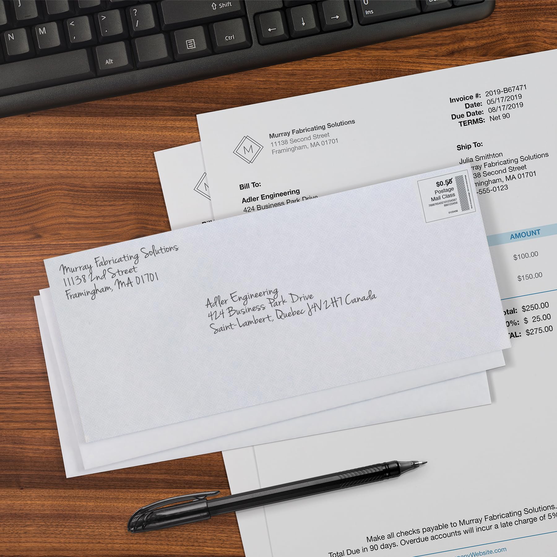 Oxford Envelopes, #10 Business Size, Security Tint, Peel & Seal Closure, 24 lb White Paper, Privacy Protection for Checks & Invoices, 500-Pack for Office or Home Mailing 🍁 All In One Marketplace Canada