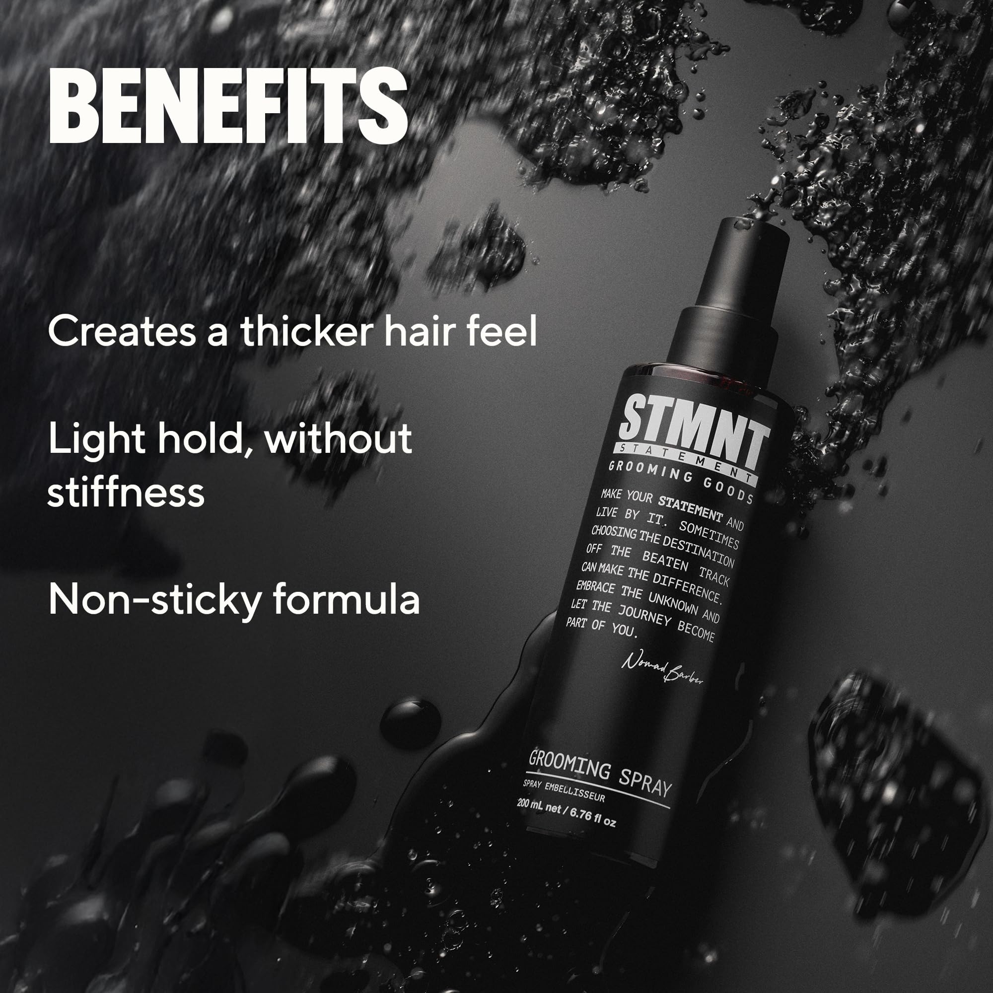 STMNT Grooming Goods Grooming Spray, 6.7 oz | Natural Finish | Thicker Hair Feel | Non-Sticky 🍁 All In One Marketplace Canada