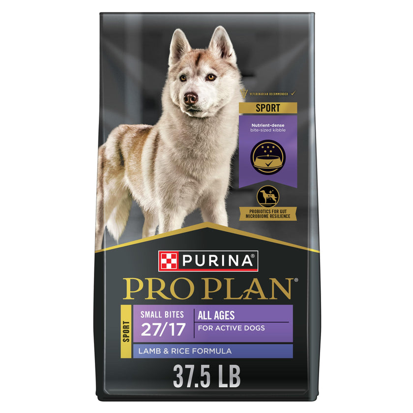 Purina Pro Plan Dry Dog Food, Sport Small Bites 27/17 Lamb & Rice - 17 kg Bag (1 Pack) 🍁 All In One Marketplace Canada