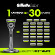 Gillette Mens Razor Blade Refills with Exfoliating Bar by GilletteLabs, Compatible Only with GilletteLabs Razors with Exfoliating Bar and Heated Razor, 4 Razor Blade Cartridges 🍁 All In One Marketplace Canada
