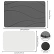 Ceecysaa 60 x 39cm Stone Bath Mat, Diatomaceous Earth Quick Dry Non Slip, Dark Gray 🍁 All In One Marketplace Canada
