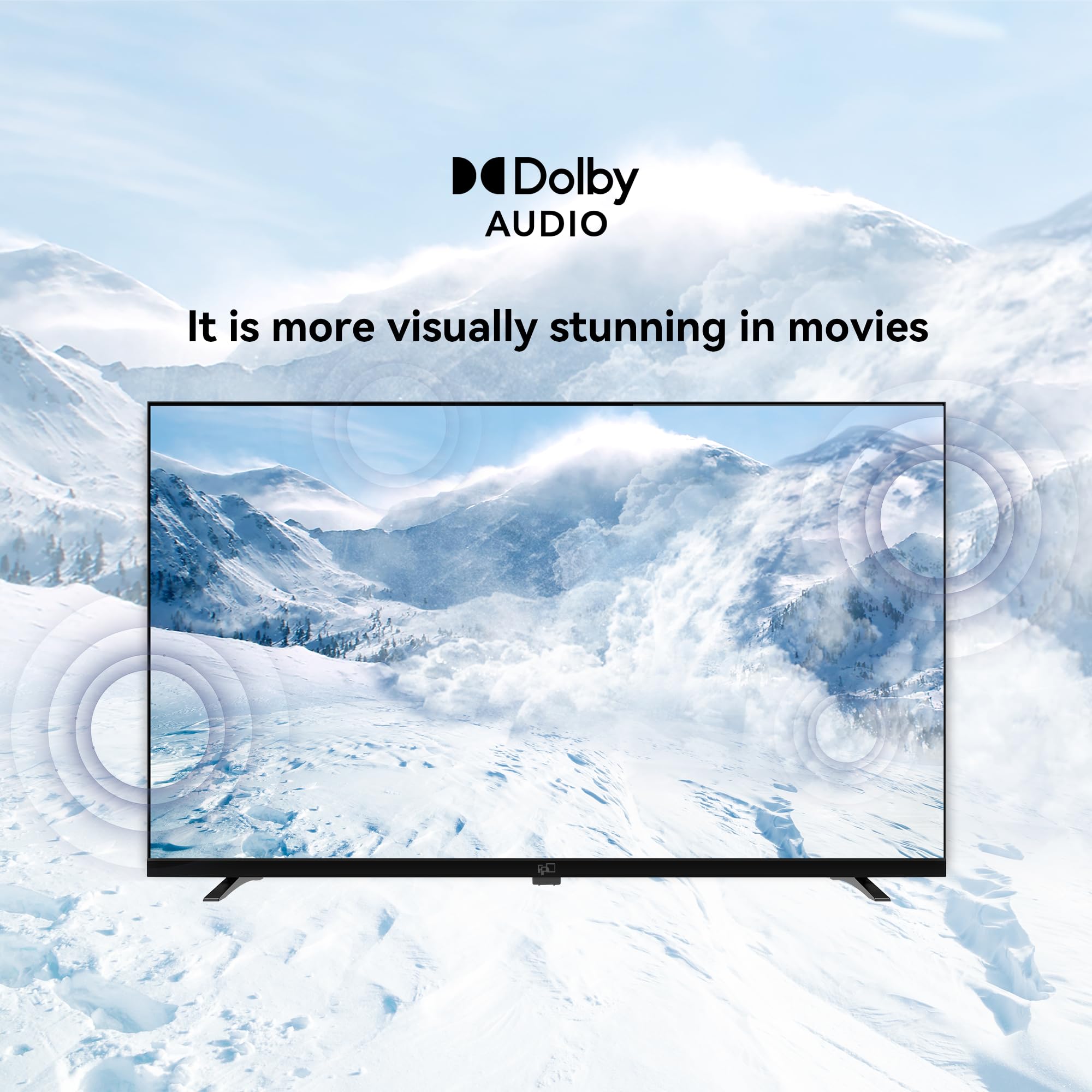 FPD 40-inch Smart TV, 1080p Full HD Google TV with Google Play Built-in Google Cast, HDR 10, Dolby Audio, Voice Remote, Stream Live Television (Palette-Series, CG40-P3) 🍁 All In One Marketplace Canada