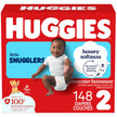 HUGGIES Little Snugglers Baby Diapers, Size 2 (12-18 Lb.), Mega Colossal Packs (Packaging May Vary), 148 Count 🍁 All In One Marketplace Canada