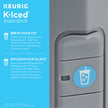 Keurig K-Iced Single Serve K-Cup Pod Coffee Maker, Featuring Simple Push Blue Button Brew Over Ice, Grey 🍁 All In One Marketplace Canada