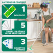 Swiffer Sweep + Mop, Broom & Mop Alternative, Dry & Wet Floor Cleaner for Dirt, Dust, Hair, All Purpose Cleaning Tool for Home, Bathroom, Kitchen, Set Includes 1 Sweeper, 14 Dry Pads, 5 Wet Pads Fresh 🍁 All In One Marketplace Canada