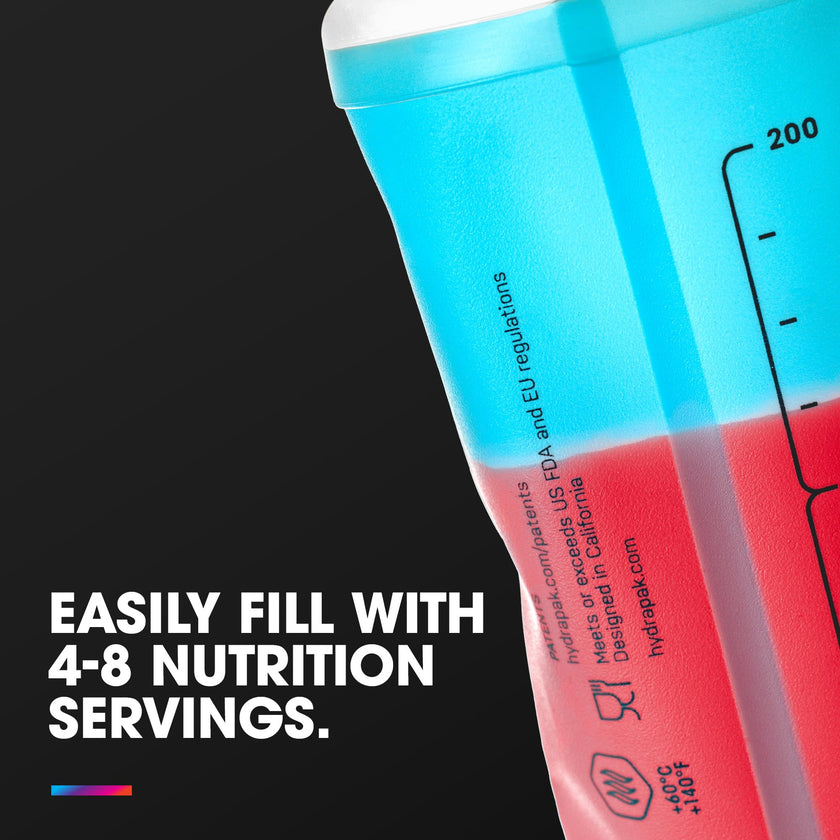 HydraPak SoftFlask Collapsible Nutrition Flask 2-Pack (150ml, Malibu) 🍁 All In One Marketplace Canada