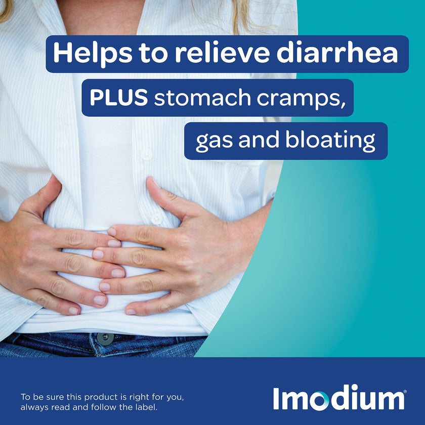 Imodium Complete Antidiarrheal and Gas Relief Caplets with Loperamide Hydrochloride, Simethicone, 40 Ct 🍁 All In One Marketplace Canada