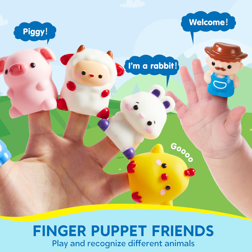 Play-Act Learning Toy for Toddlers 1 2 3 Years Old, Counting, Matching & Sorting Montessori Learning Farm Train Including 9 Farm Animals, Birthday Gift for Baby Boys Girls 🍁 All In One Marketplace Canada