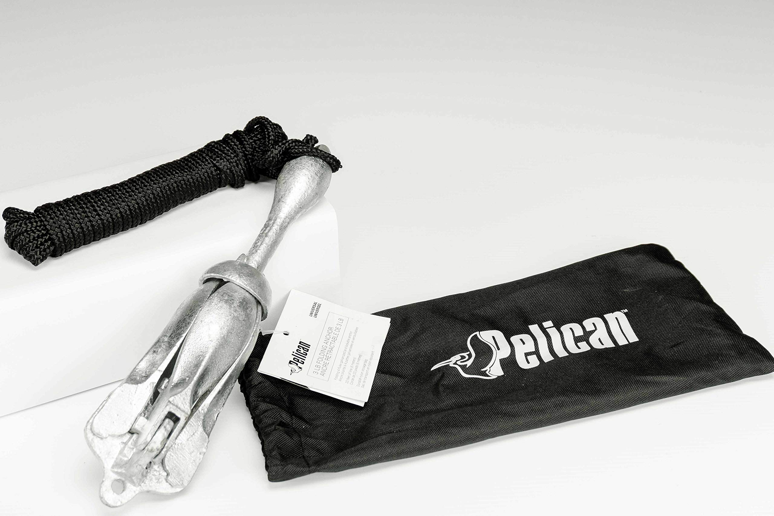 Pelican Compact Anchor Kit for Kayak, Canoe, SUP, Inflatables or Small Boats, Foldable Storage Bag, Ideal for Fishing Kayak Boating (3 lb) 🍁 All In One Marketplace Canada