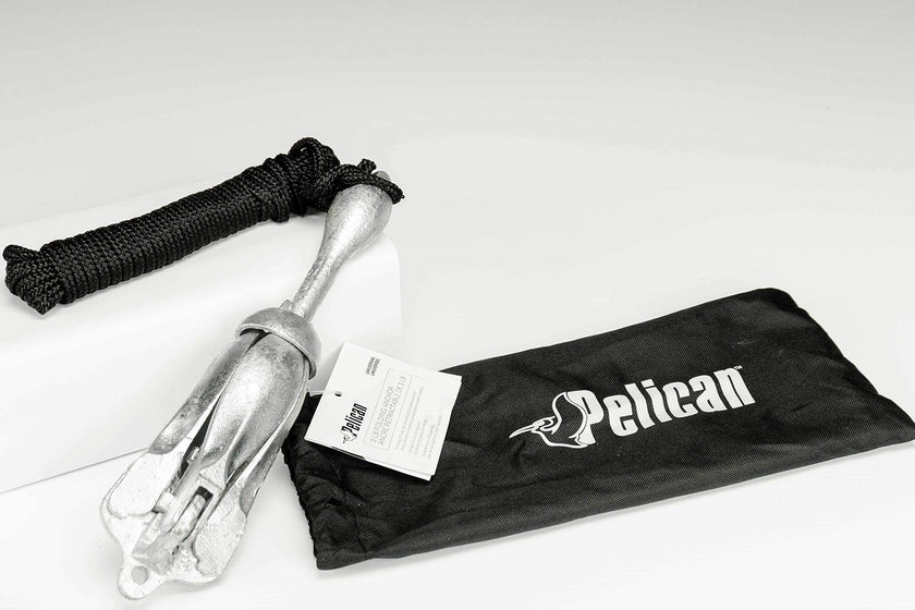 Pelican Compact Anchor Kit for Kayak, Canoe, SUP, Inflatables or Small Boats, Foldable Storage Bag, Ideal for Fishing Kayak Boating (3 lb) 🍁 All In One Marketplace Canada