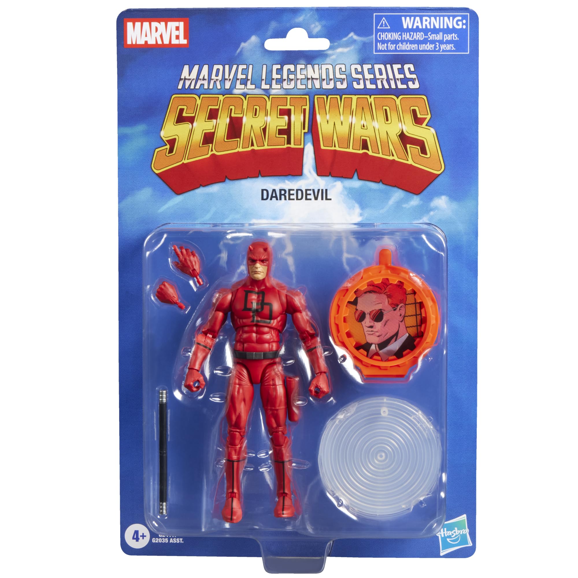 Marvel Legends Series Secret Wars Daredevil, Retro Marvel Comics Collectible 6 Inch Action Figure with Lenticular Shield 🍁 All In One Marketplace Canada