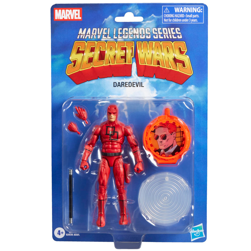 Marvel Legends Series Secret Wars Daredevil, Retro Marvel Comics Collectible 6 Inch Action Figure with Lenticular Shield 🍁 All In One Marketplace Canada