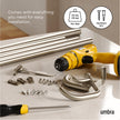 Umbra Twilight Double Curtain Rod Set – Wrap Around Design Ideal for Blackout or Room Darkening Panels, 30 to 84 Inches, Nickel 🍁 All In One Marketplace Canada