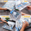 Vacuum Storage Bags 7 Jumbo, Space Saver Sealer Bags,Plastic Packaging Bags,Compression Bags for Clothes, Pillows, Comforters, Blankets, Bedding 🍁 All In One Marketplace Canada