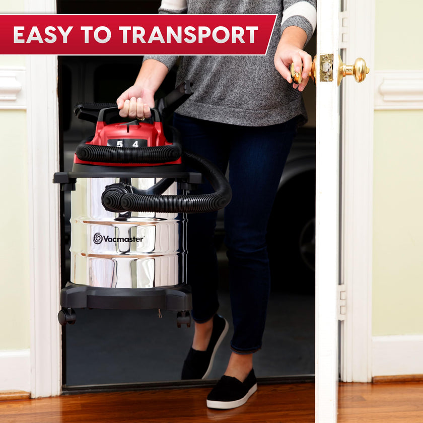 Vacmaster VOC508S 1101 5-Gal 4 Peak HP Stainless Steel Wet/Dry Vac Red 🍁 All In One Marketplace Canada