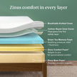 Zinus Twin Mattress - 6 Inch Green Tea Cooling Gel Memory Foam Mattress, Pressure Relief, for Cool Sleep, CertiPUR-US Certified Foam, Mattress in a Box, 10-Year Warranty, Twin Size 🍁 All In One Marketplace Canada