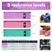 CFX Resistance Bands 3 Sets, Premium Exercise Loops with Non-Slip Design for Hips & Glutes, 3 Resistance Level Workout Booty Bands for Women and Men 🍁 All In One Marketplace Canada