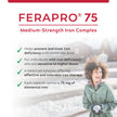 FERAPRO 75 Targeted Iron Support 75 mg Elemental Iron with Vitamin C Methylcobalamin 5-MTHF Glycine 100 Capsules Vegan Clean Label 🍁 All In One Marketplace Canada