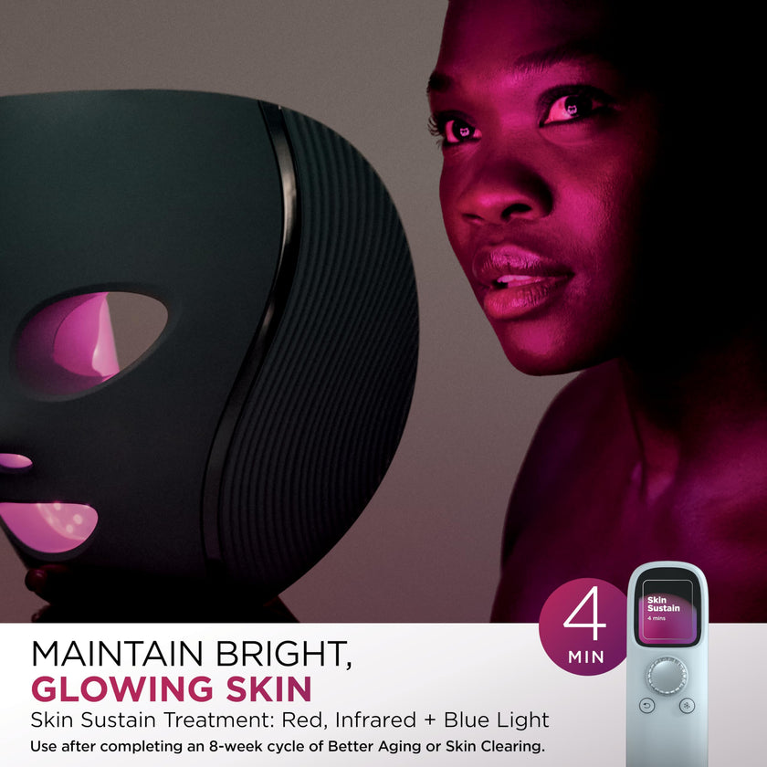 Shark CryoGlow LED Face Mask with Under-Eye Cooling, Anti-Ageing & Blemish Repair, Red & Blue LED, Infrared Light Therapy, USB-C, Remote Control, Storage Bag, FW312C (Canadian Version) 🍁 All In One Marketplace Canada