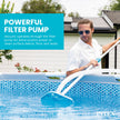 INTEX 28003E Deluxe Above Ground Pool Maintenance Kit for Minimum 800 GPH Flow Rates with Vacuum, 110