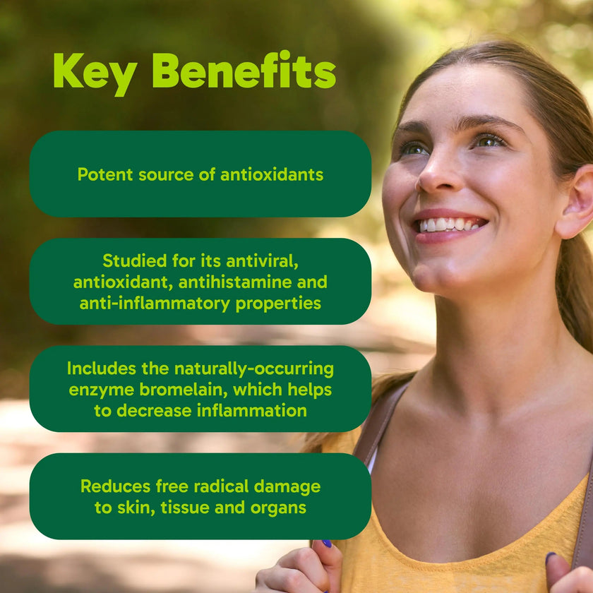 Organika Canadian-Made Quercetin with Bromelain- High Availability, Immune System Support, Allergy and Inflammation Support- 60tabs 🍁 All In One Marketplace Canada