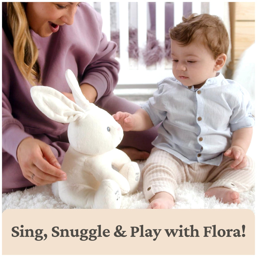 GUND Baby Flora Bunny 12-Inch Interactive Animated Musical Baby Toy 🍁 All In One Marketplace Canada