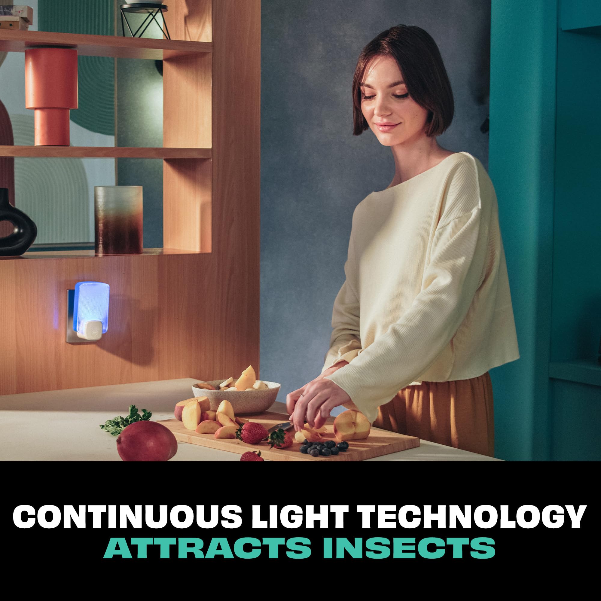 STEM Flying Insect Light Trap Kit, Fruit Fly Trap for Indoor Use, Effective Insect Control for Home, Drain Fly & Fungus Gnat Control, Insecticide-Free Plug-in Device, 1 Device + 2 Cartridges 🍁 All In One Marketplace Canada