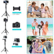 YOTOCversion 1.7 Meter/67 inch Phone Tripod Stand & Bluetooth Selfie Stick Tripod, Cellphone Tripod with Bluetooth Remote, Compatible with iPhone 16/15/14/13/12/12 pro/11/11pro/8 🍁 All In One Marketplace Canada