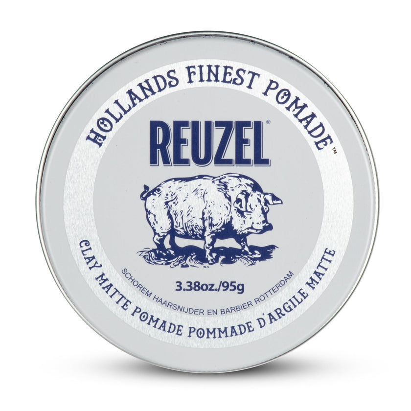 Reuzel Clay Matte Pomade, Medium Hold Matte Finish Hair Styling Clay, Lightweight & Flexible Texturizing Pomade for Volume & Definition With Aloe Vera & Vitamin E, 95g 🍁 All In One Marketplace Canada