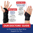 Doctor Developed Premium Copper Lined Wrist Support/Wrist Brace/Hand Support/Strap [single] & Doctor Handbook— Relieve Wrist Injuries, Arthritis, Sprains (Wrist Brace - Medium) 🍁 All In One Marketplace Canada