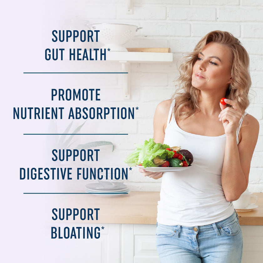 Digestive Enzymes 280MG for Digestive Health & Bloating Relief for Women & Men | Triple Digestive Enzyme Blend to Break Down Carbs & Fats, Anti Bloating Supplement for Women & Men | Vegetarian | 90ct 🍁 All In One Marketplace Canada