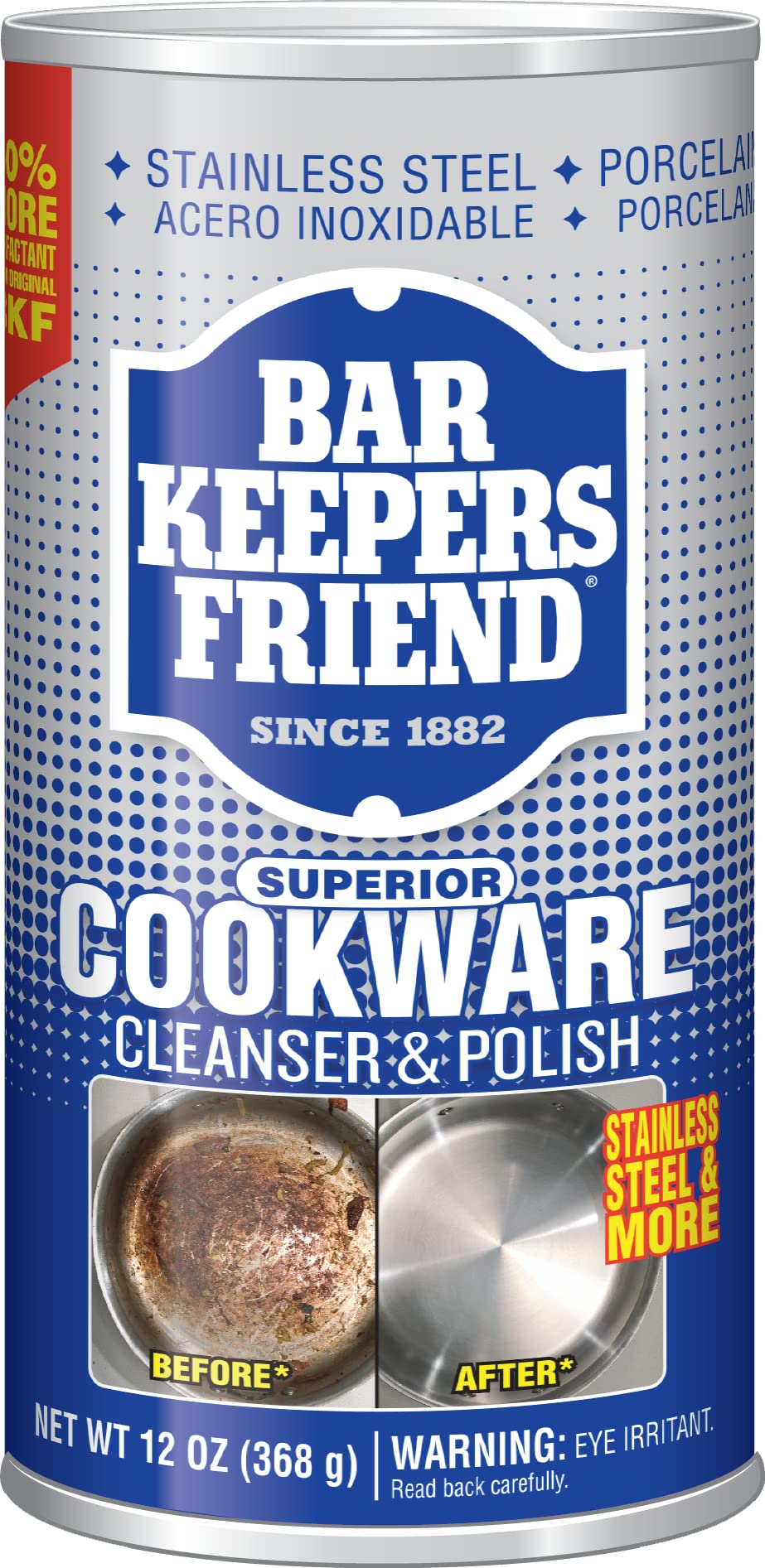 Bar Keepers Friend Superior Cookware Cleanser & Polish | 12-Ounces | 1-Unit 🍁 All In One Marketplace Canada