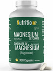 Magnesium Glycinate 200 mg Capsules (Elemental) from Non-Buffered Fully Chelated 100% Magnesium Bisglycinate - 300 Max-Capacity High-Absorption Capsules - Made in Canada - Nutritionn 🍁 All In One Marketplace Canada