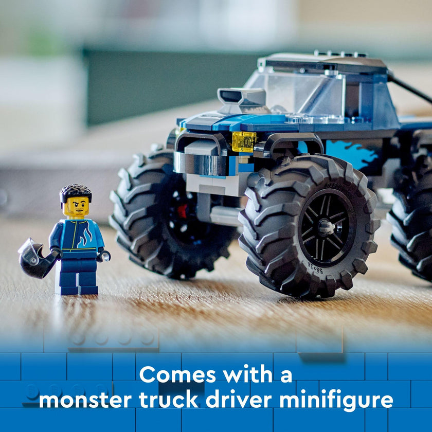 LEGO City Blue Monster Truck Off-Road Toy Playset with a Driver Minifigure, Imaginative Toys for Kids, Fun Gift for Boys and Girls Aged 5 Plus, Mini Monster Truck, 60402 🍁 All In One Marketplace Canada