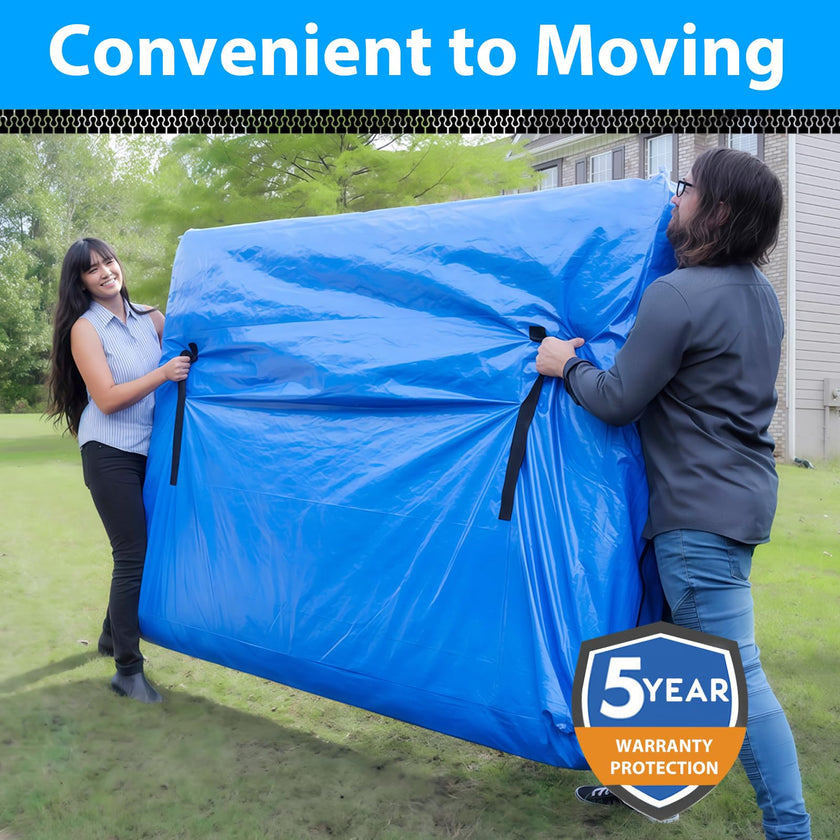 Mattress Bag for Moving,Extra Thick Mattress Cover Queen Mattress Storage Bag with 8 Strong Handles & Zipper,Heavy Duty Mattress Bags,Waterproof Mattress Protector - Moving Supplies(208.3*160*38CM) 🍁 All In One Marketplace Canada
