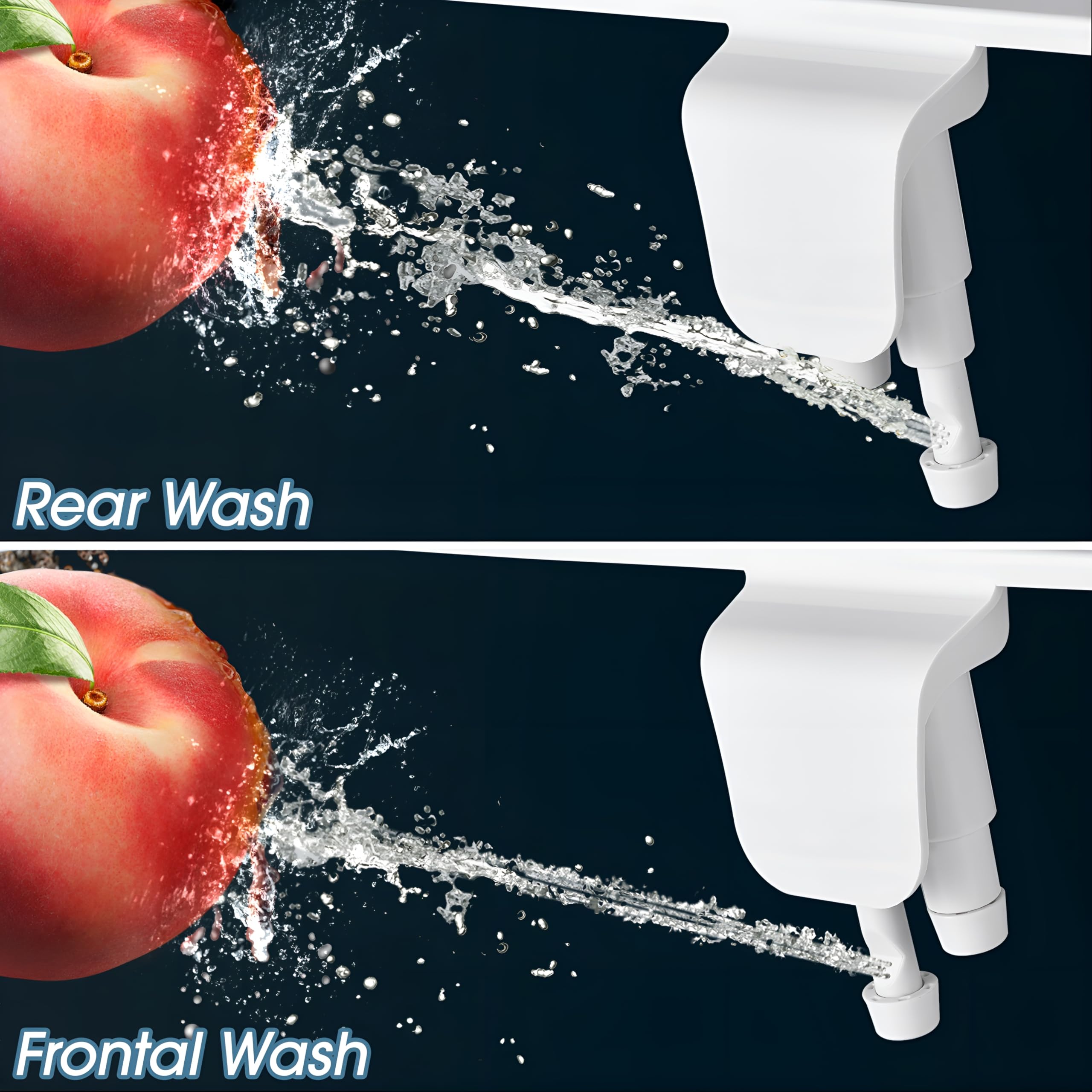 BIGCOW Bidet Attachment for Toilet, Ultra-Slim Dual Nozzle (Frontal & Rear Wash) Hygienic Toilet Bidet, Fresh Cold Water Pressure Adjustable Bidet Attachment with Stainless Steel Inlet 🍁 All In One Marketplace Canada
