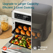 Cosori 11-in-1 Air Fryer Oven, 13Qt Small Footprint Airfryer combo with Rotisserie, Toast, Bake, Roast, Reheat Functions and more, Recipe Book & 6 Accessories Included, Perfect for Small Contertop 🍁 All In One Marketplace Canada
