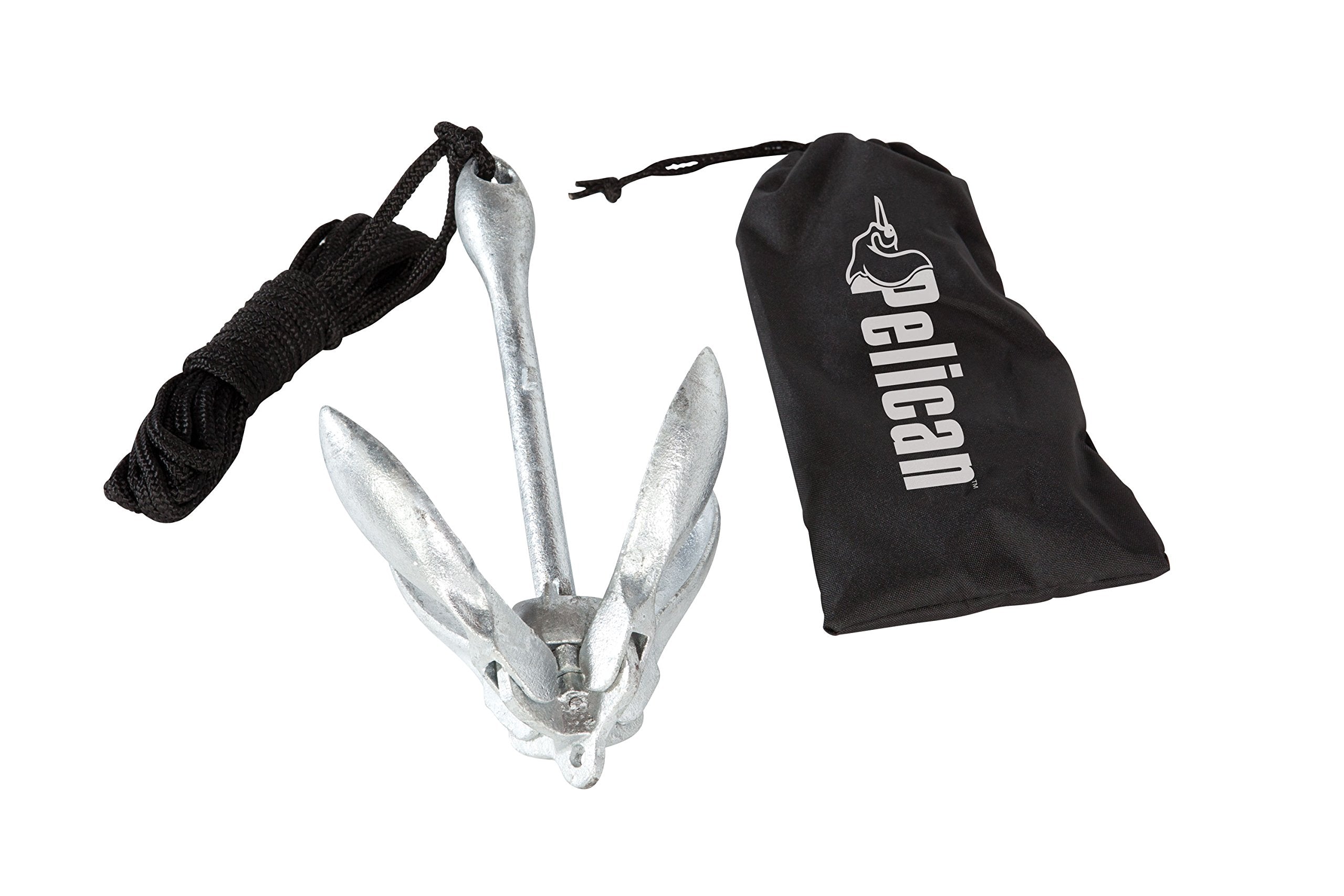 Pelican Compact Anchor Kit for Kayak, Canoe, SUP, Inflatables or Small Boats, Foldable Storage Bag, Ideal for Fishing Kayak Boating (3 lb) 🍁 All In One Marketplace Canada