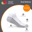 Fruit of the Loom mens 12 Pair Pack Dual Defense Cushioned Socks, White/Grey, 6-12 🍁 All In One Marketplace Canada